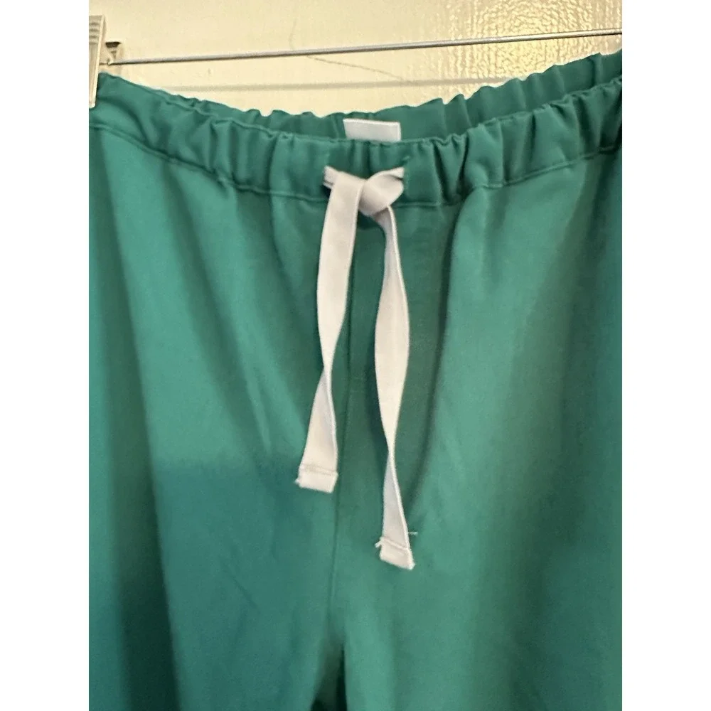 FIGS Womens Scrub Pants Green Technical Collection Drawstring Size MEDIUM